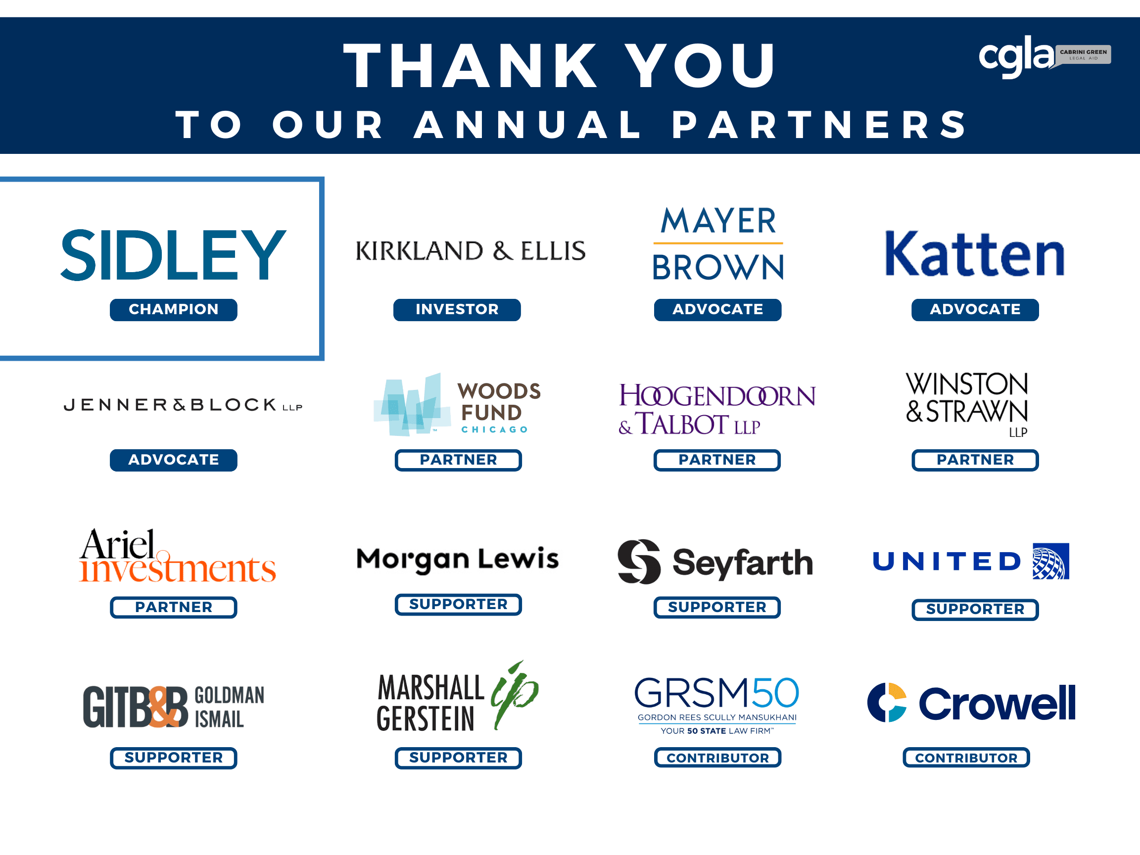 CGLA Annual Partners